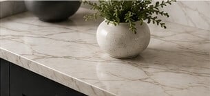 Premium pale stone kitchen worktop