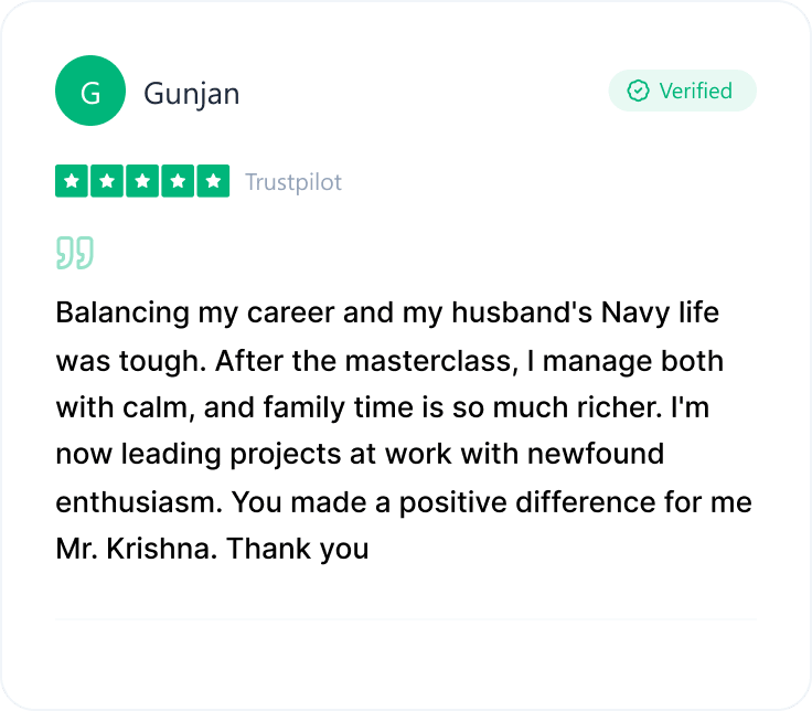 Client testimonial