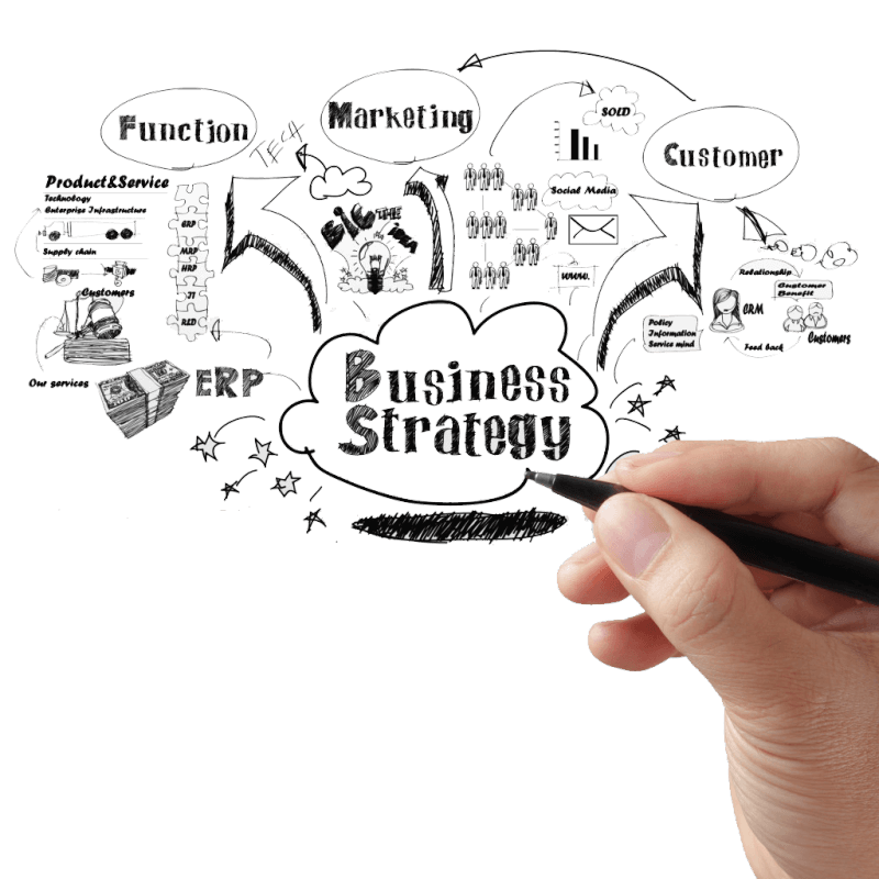 Happy business owner with dashboard