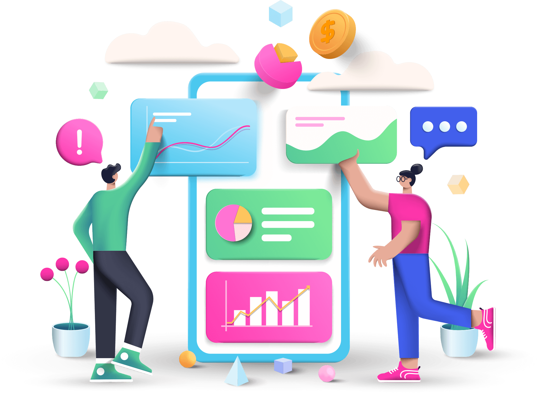 cyode_1882_dataanalysisillustrationpinkbackground