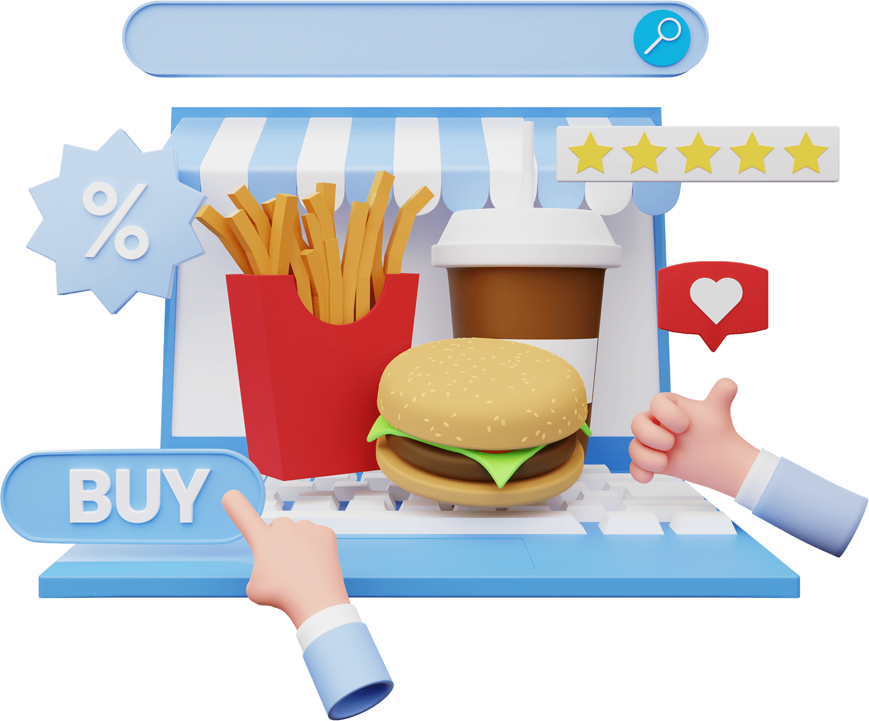 yznza_1693_3dillustrationonlineshoplaptop