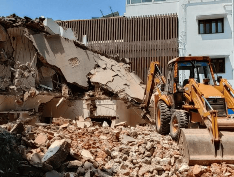 Controlled structure demolition in Bangalore