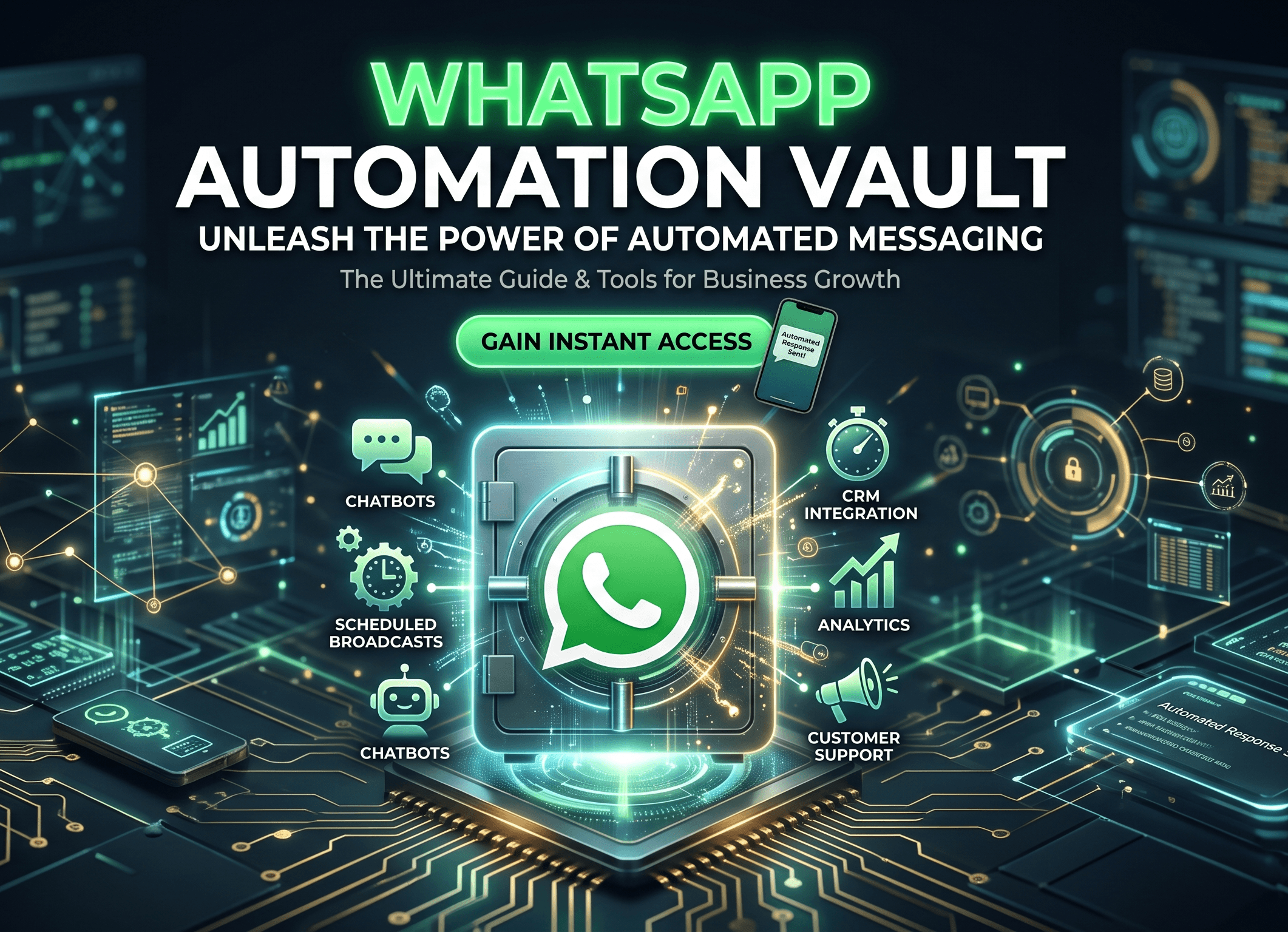 WhatsApp Automation Vault product artwork