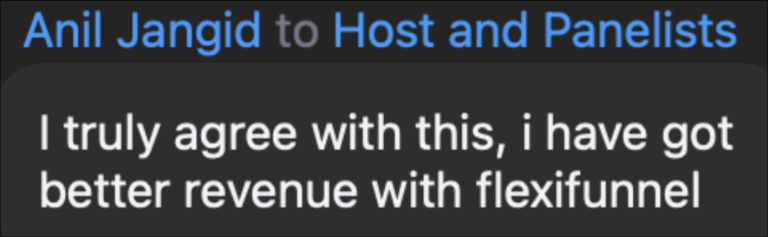 FlexiFunnels customer feedback screenshot 8
