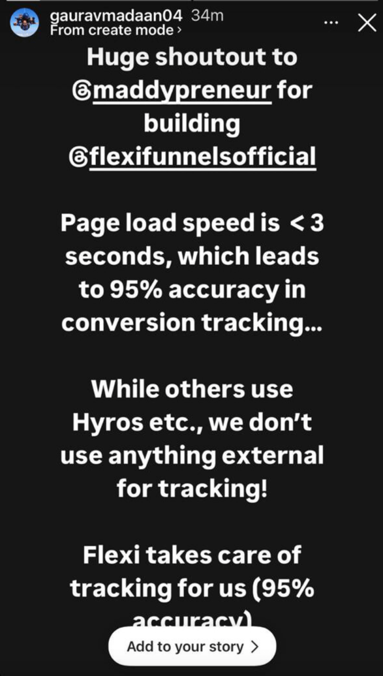 FlexiFunnels customer feedback screenshot 6