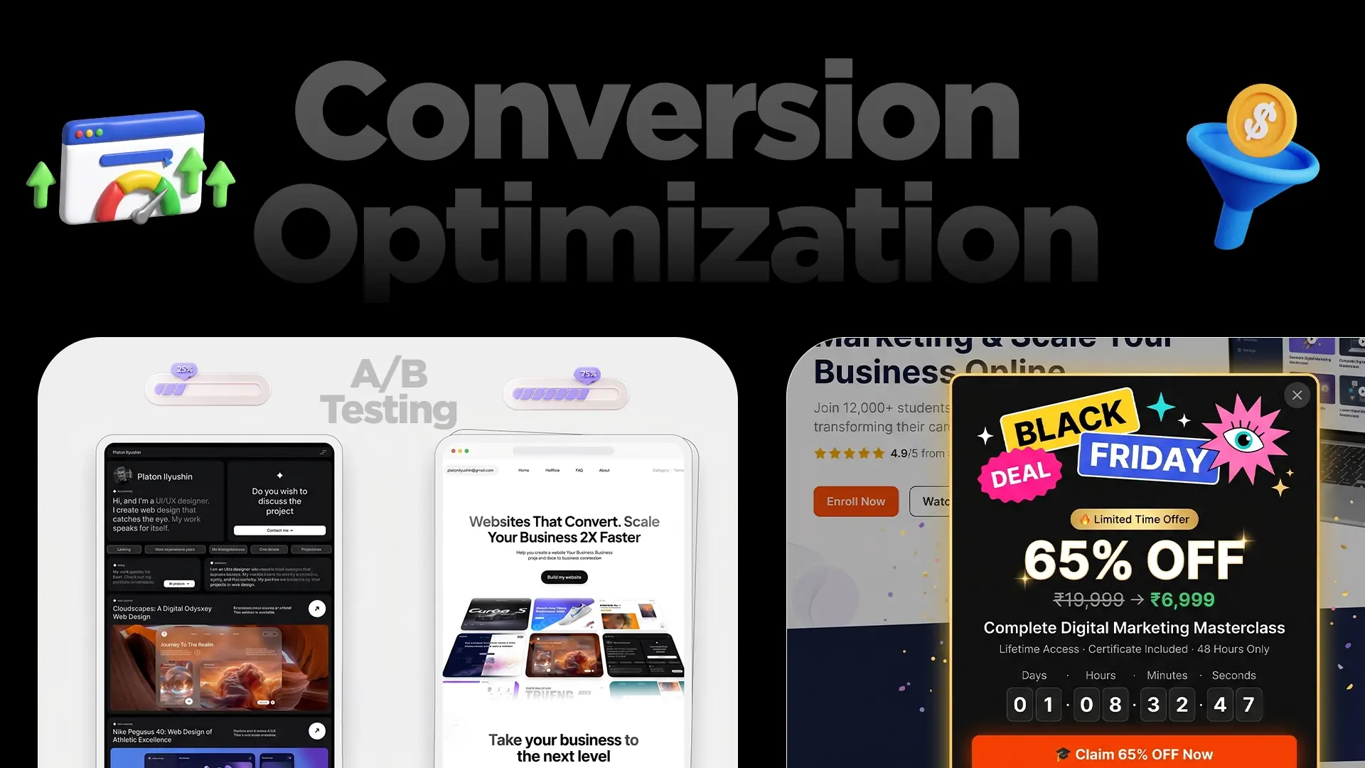 FlexiFunnels conversion optimization tools