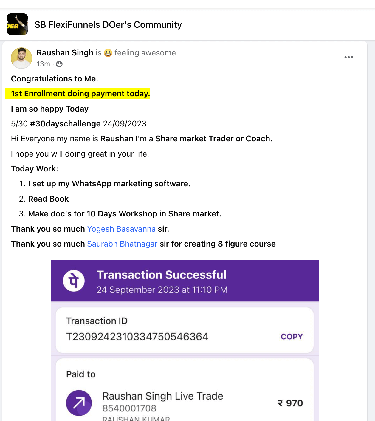 k2mji_1258_RaushanSinghFirstenrollmentCourseselling1k