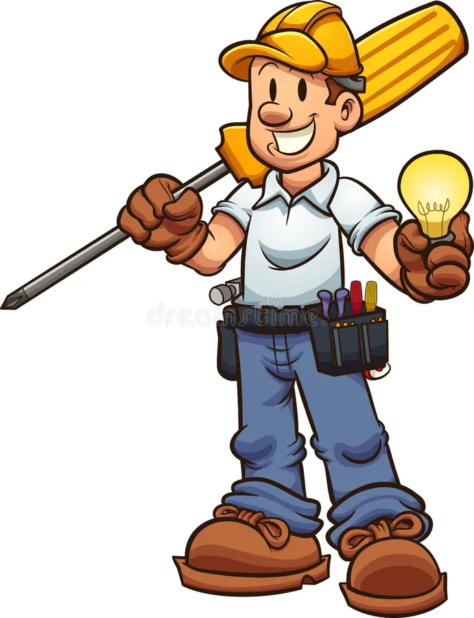 a1njk_691_cartoonelectricianholdingoversizedscrewdriverlightbulbvectorclipartillustrationsimplegradientssome132691621
