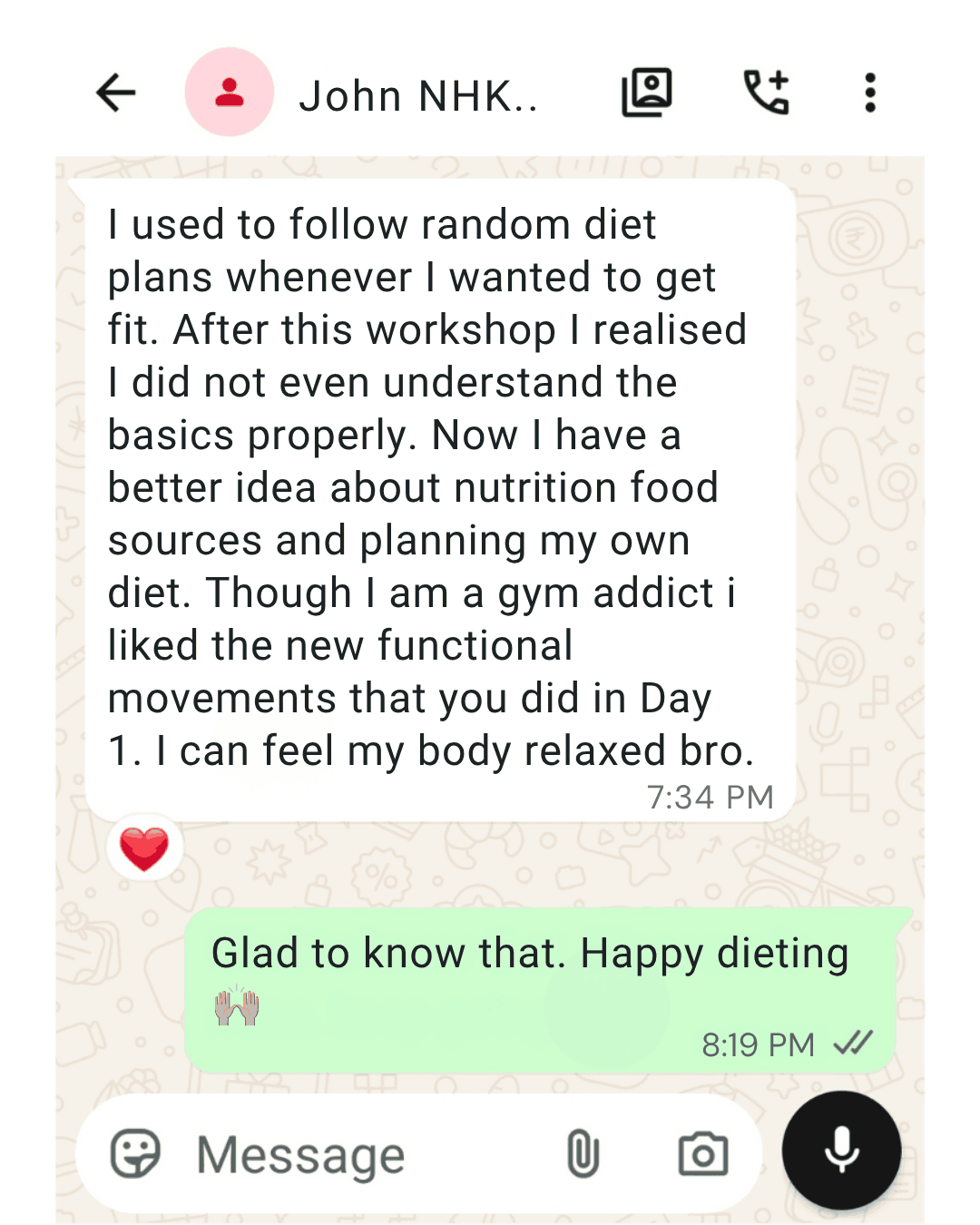 Workshop attendee review 11