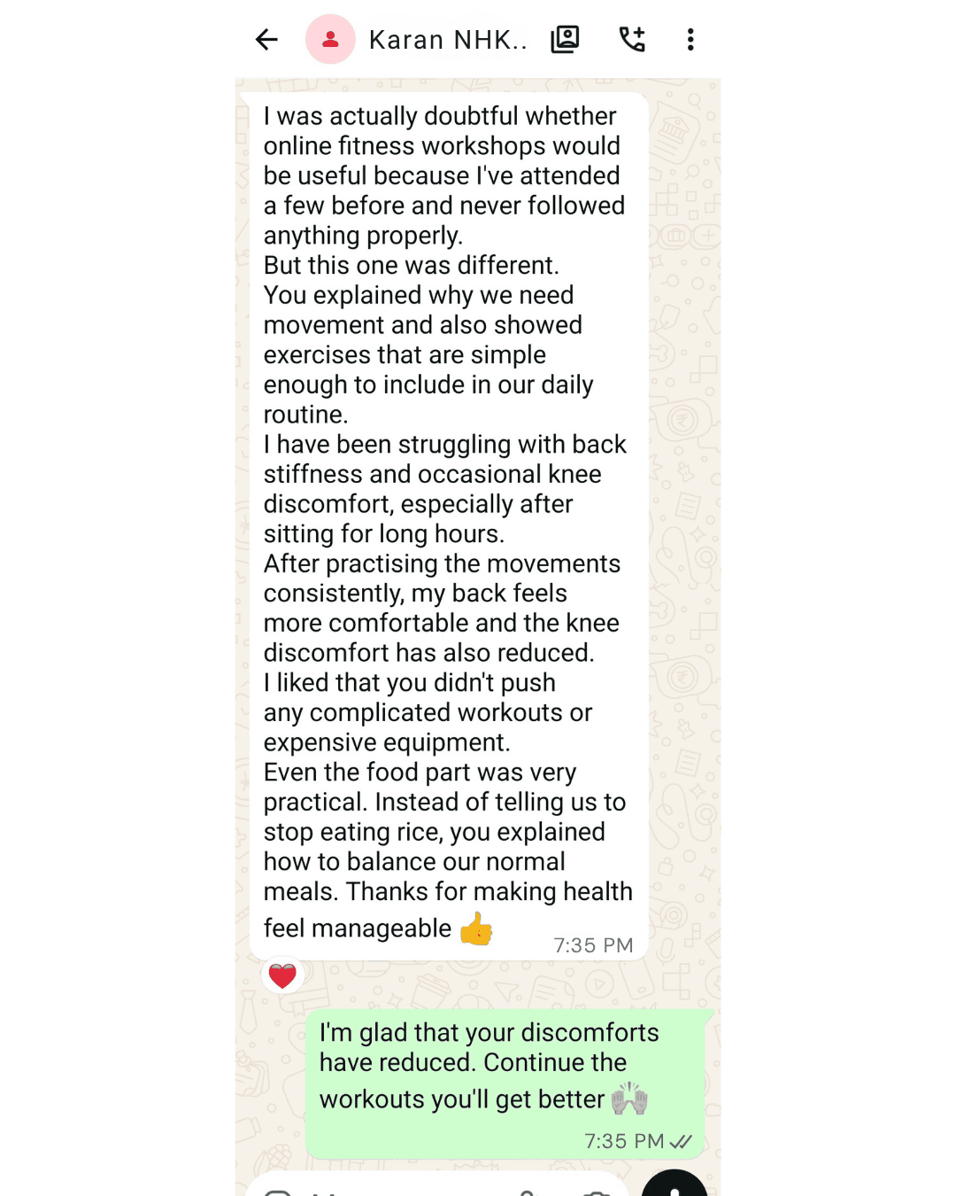Workshop attendee review 14