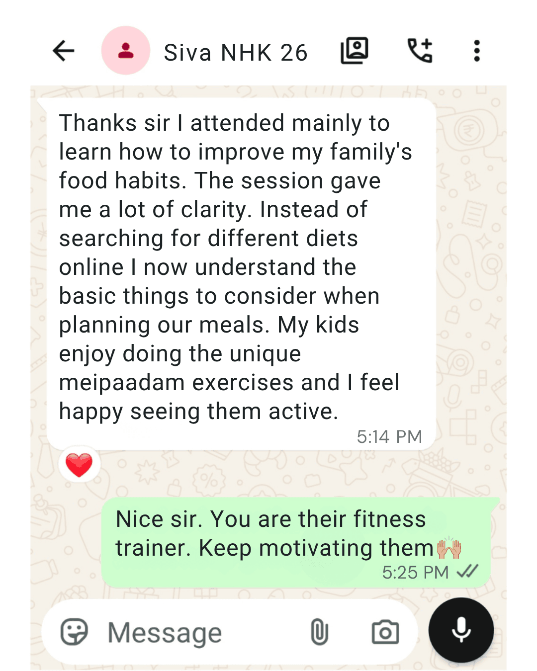 Workshop attendee review 18