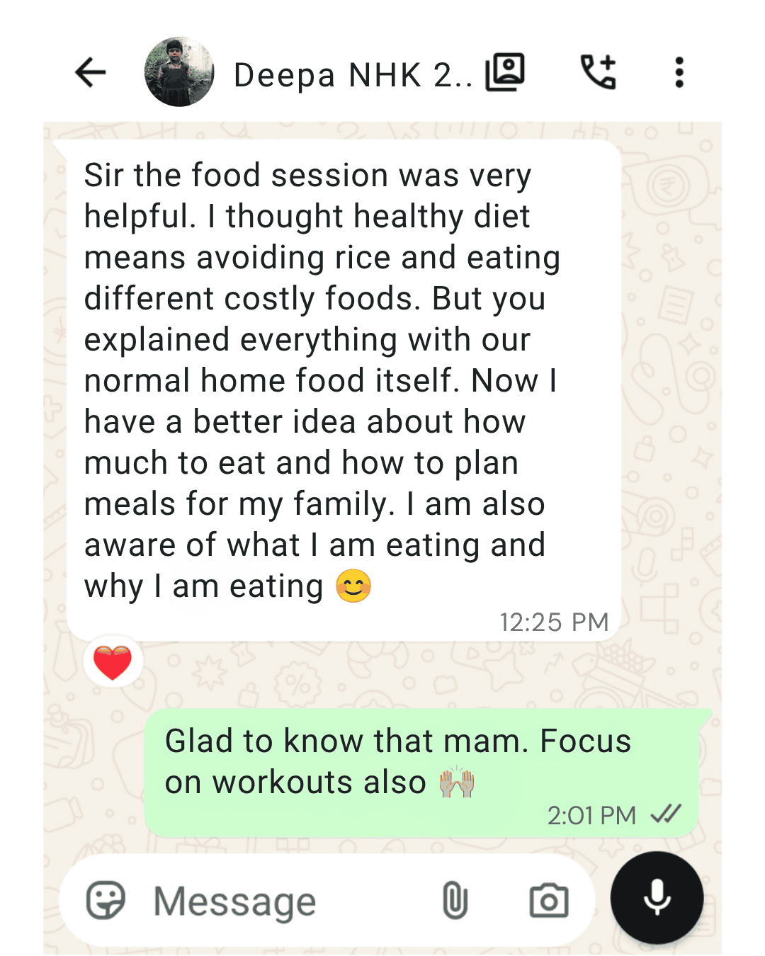 Workshop attendee review 6